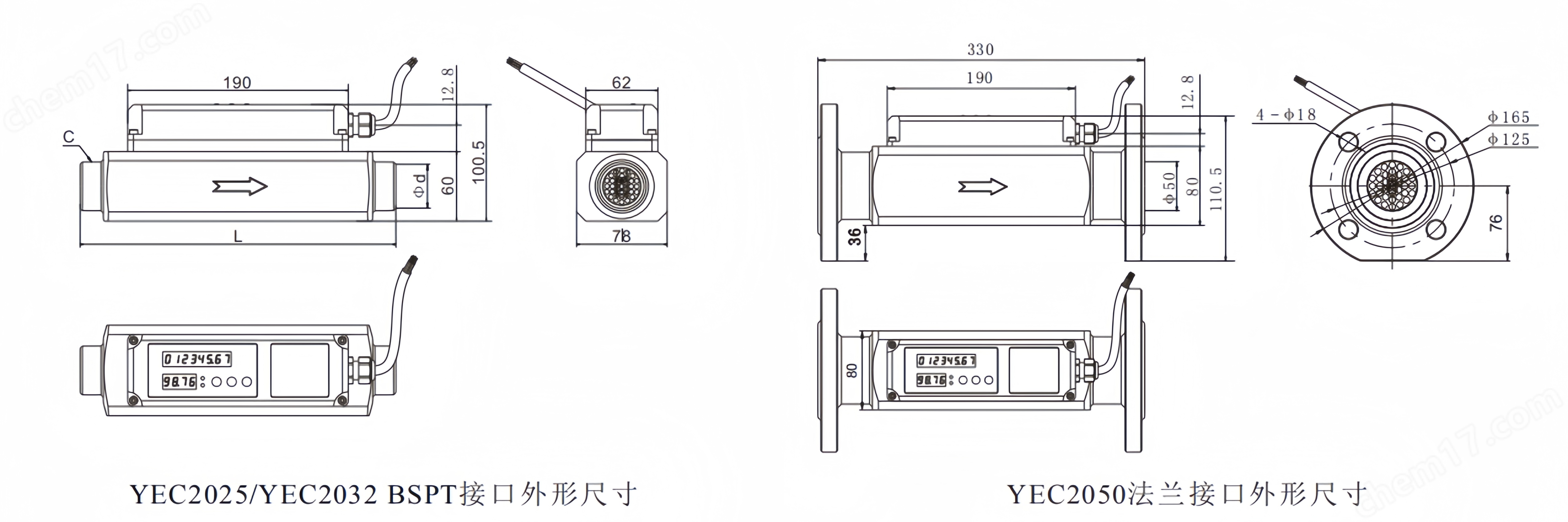 YUSEETECH气体质量流量计