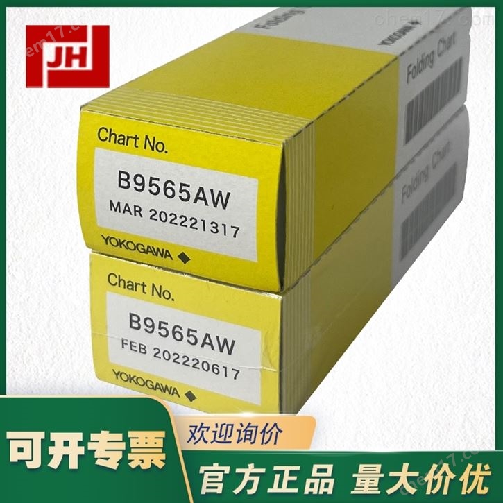 YOKOGAWA日本横河原装记录纸B9565AW 打印纸